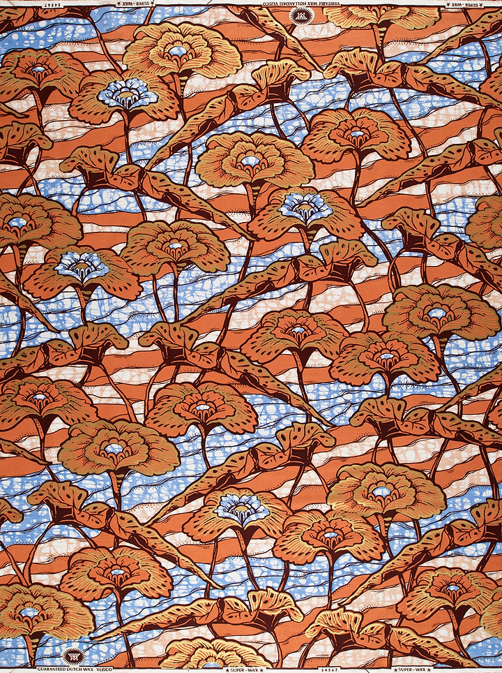 Floral patterned fabric super-wax vls4567.012