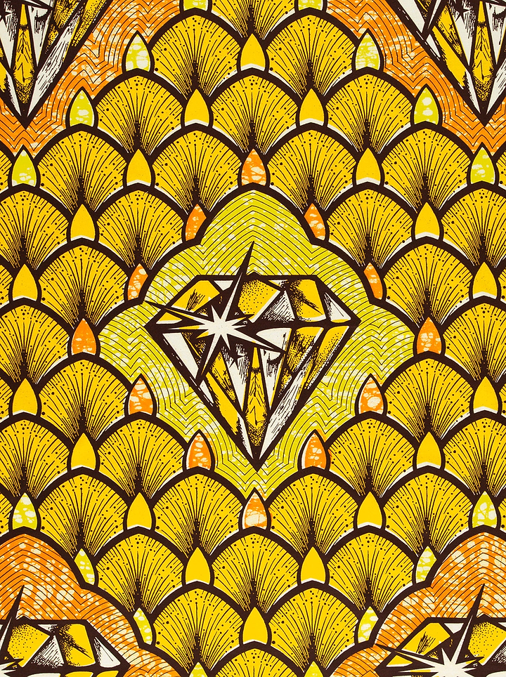 Stylized geometrically rendered diamond black super-wax vls4rm0.046