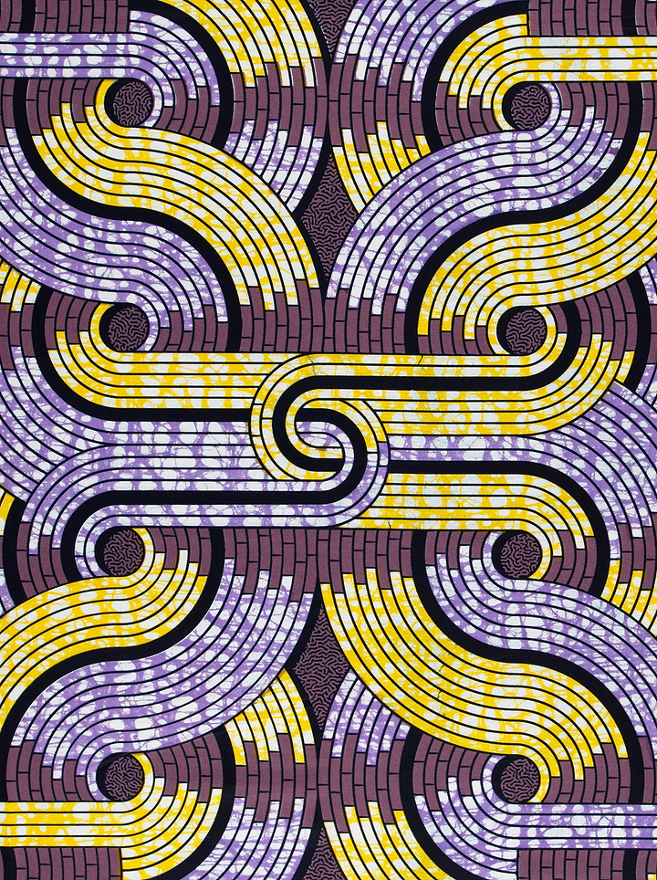 Vibrant geometric patterned fabric bold super-wax vls6046.019