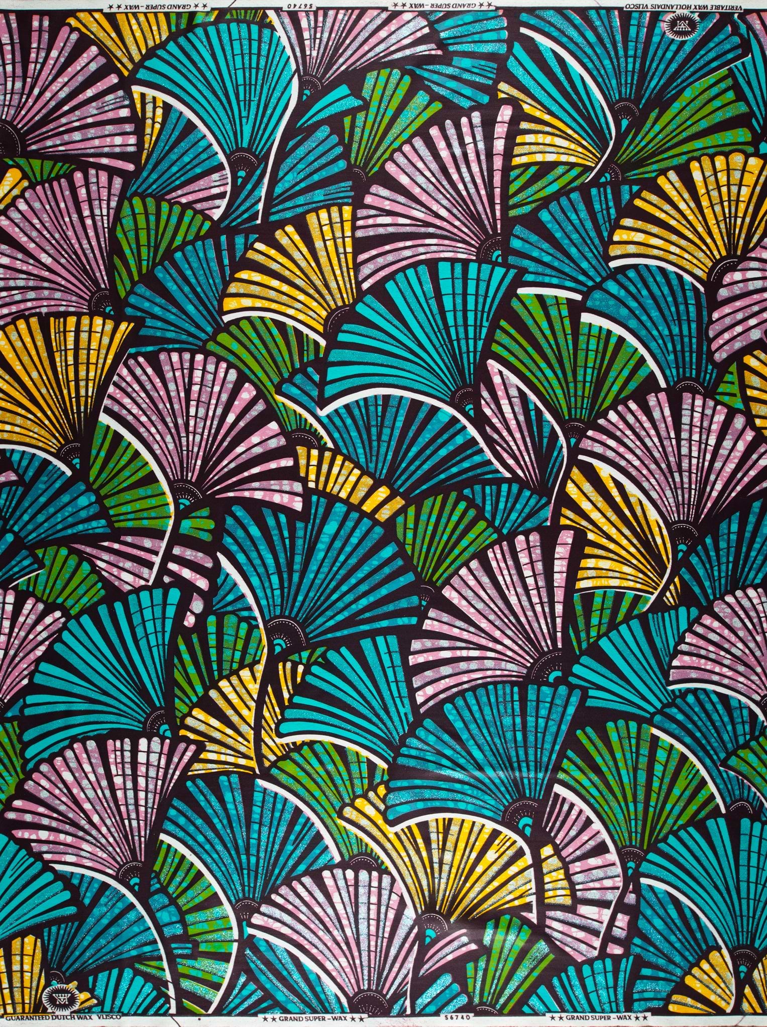 Colorful fan-shaped pattern grand super-wax vls6740.004
