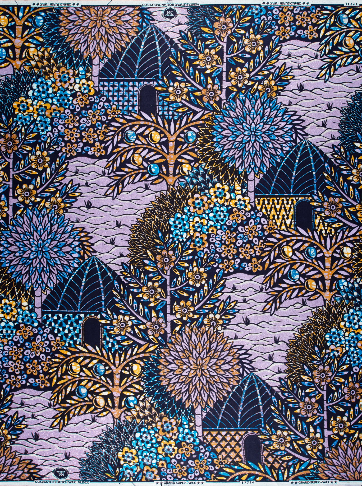WAX THM ザハードマン　OVY KAJA サンフランシスコネクト Grand Super-wax | Vls7714.013 | Lilac-copper Shine – Vlisco