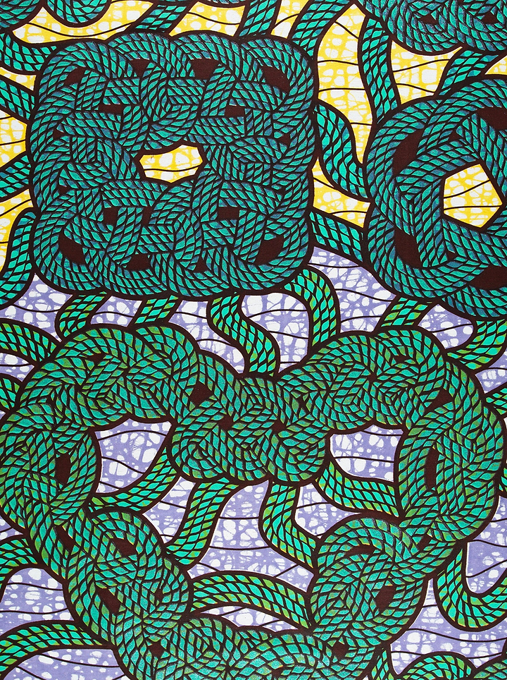 Green brown rope pattern grand super-wax vls7728.007