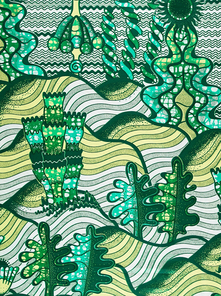 Grand Super-Wax | VLS7857.005 | Green Glitter Embellished