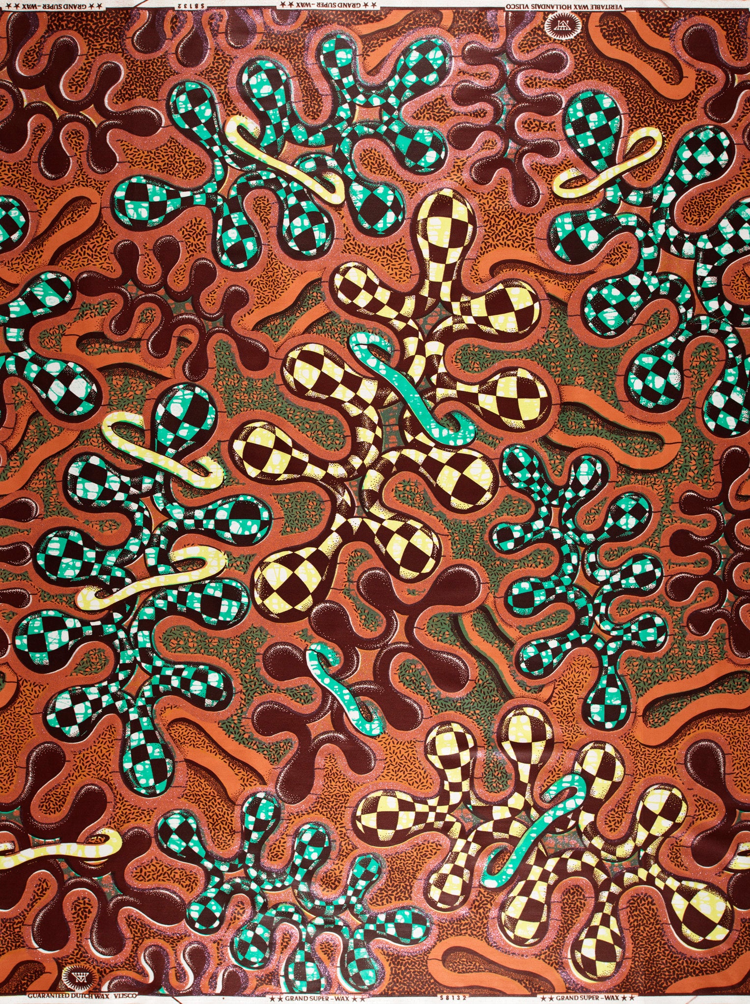 Vibrant african print fabric bold grand super-wax vls8132.010