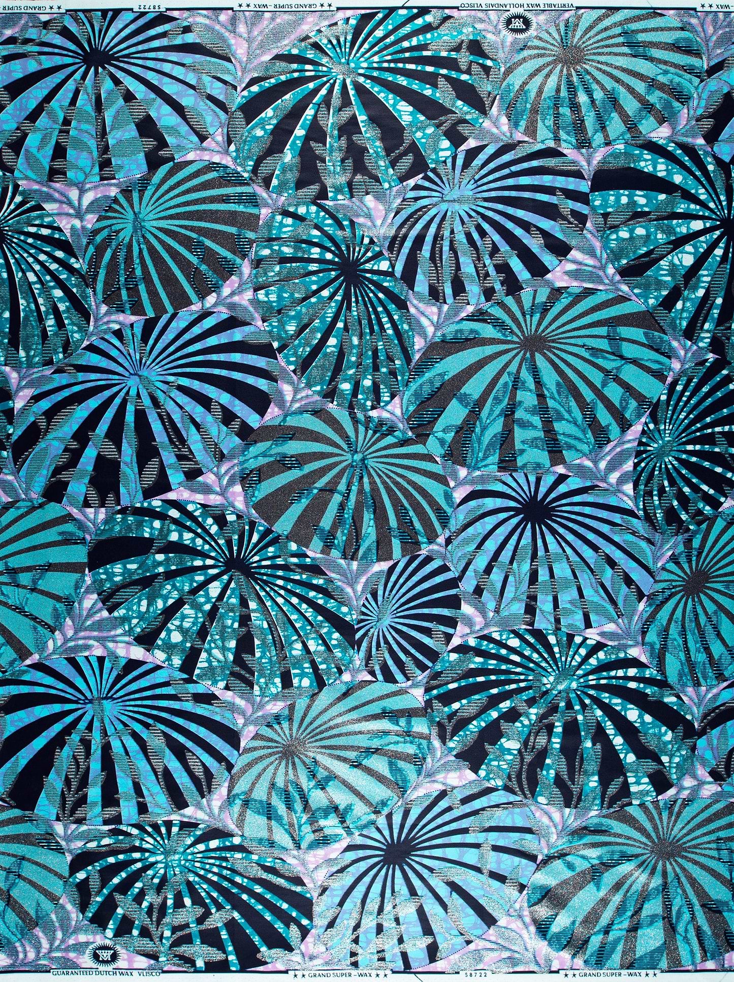 Grand Super-Wax | VLS8722.008 | Orné de Bleu-Cuivre Pailleté