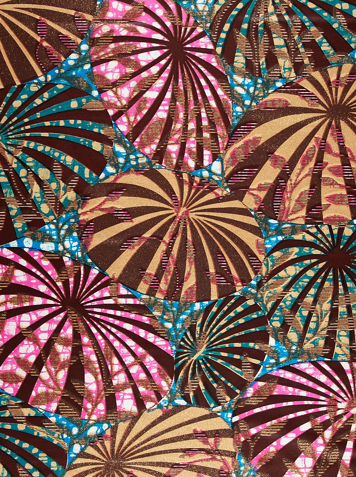 Vibrant african print fabric bold grand super-wax vls8722.010