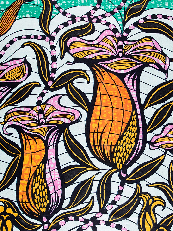 Vibrant african print fabric stylized grand super-wax vls9099.003