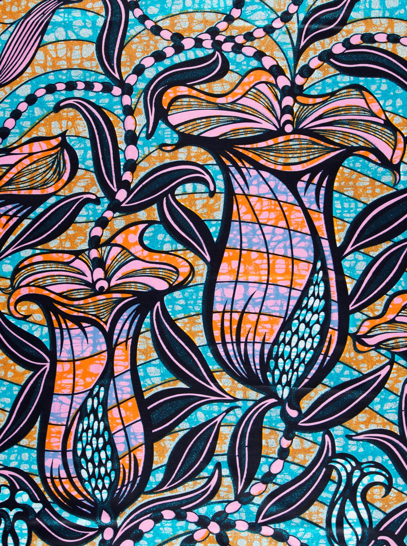 Vibrant african print fabric stylized grand super-wax vls9099.006