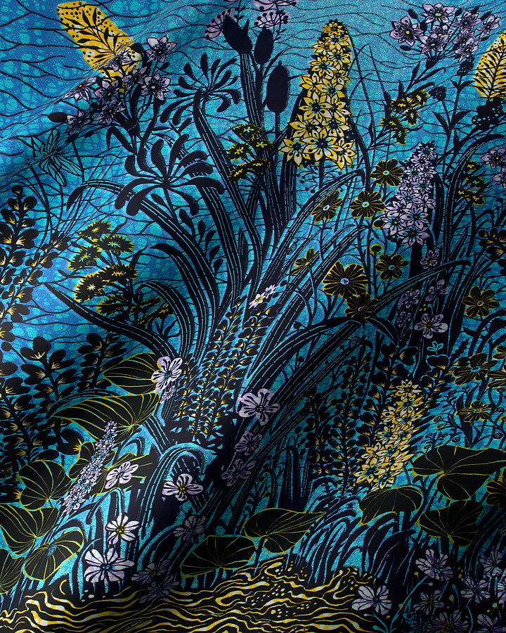 Grand Super-Wax | VLS9336.014 | Orné de Bleu Clair Pailleté