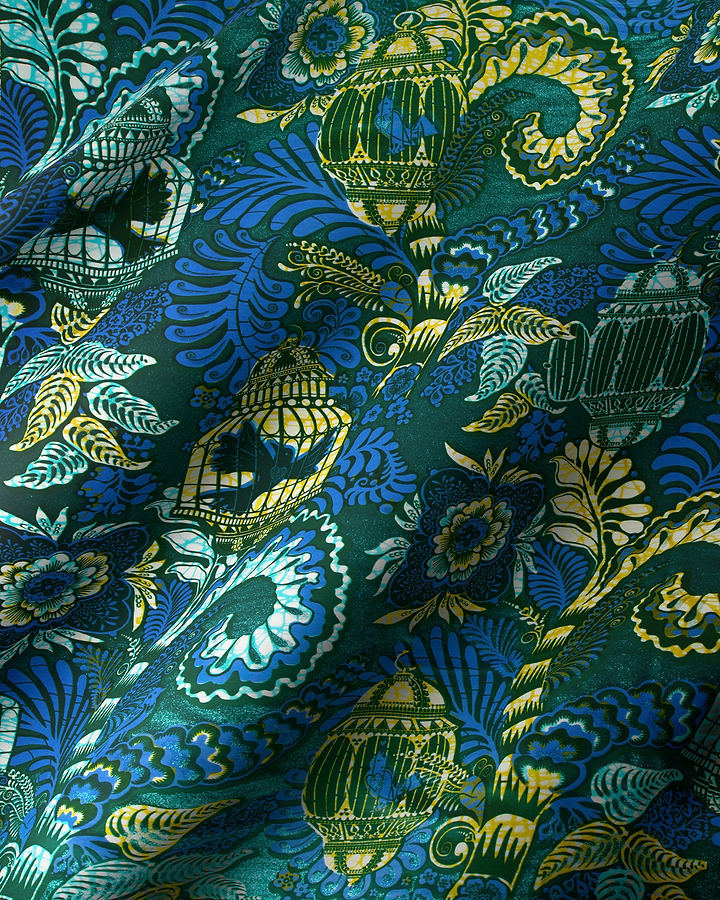 Grand Super-Wax | VLS9903.009 | Orné de Bleu Clair Pailleté