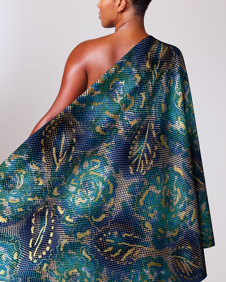 Satin Royal | VLW1787.002 | Gold Embellished