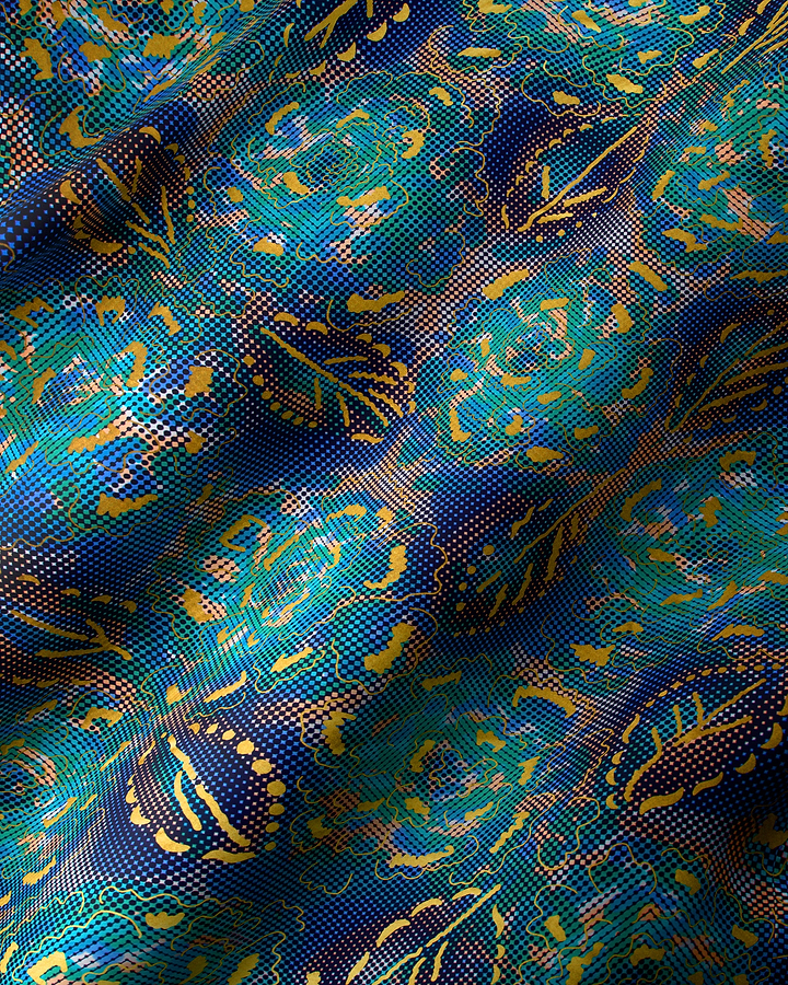 Satin Royal | VLW1787.002 | Gold Embellished