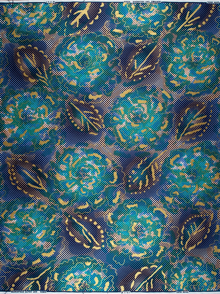 Satin Royal | VLW1787.002 | Gold Embellished