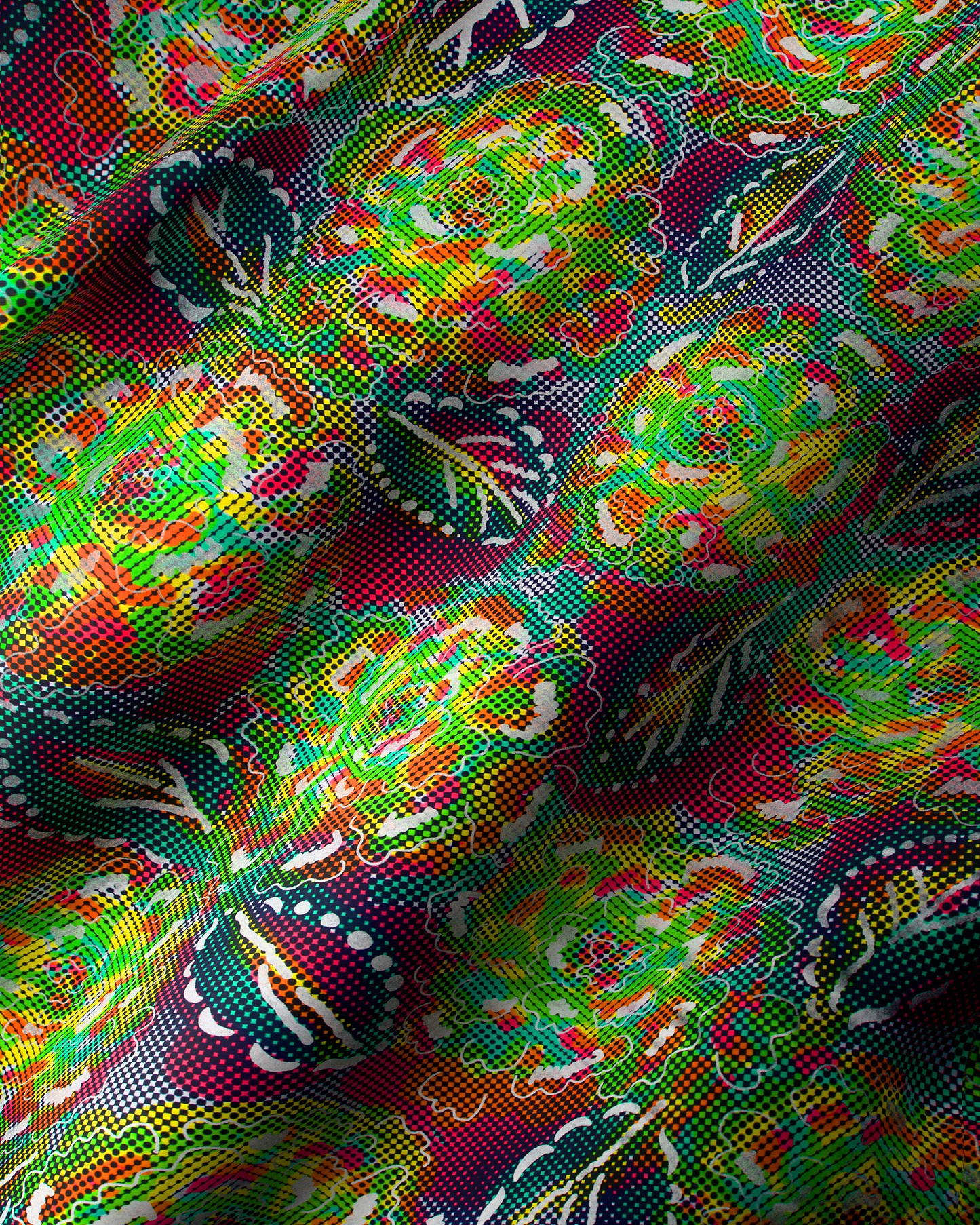 Vibrant multicolored paisley-patterned fabric textured satin royal vlw1787.005