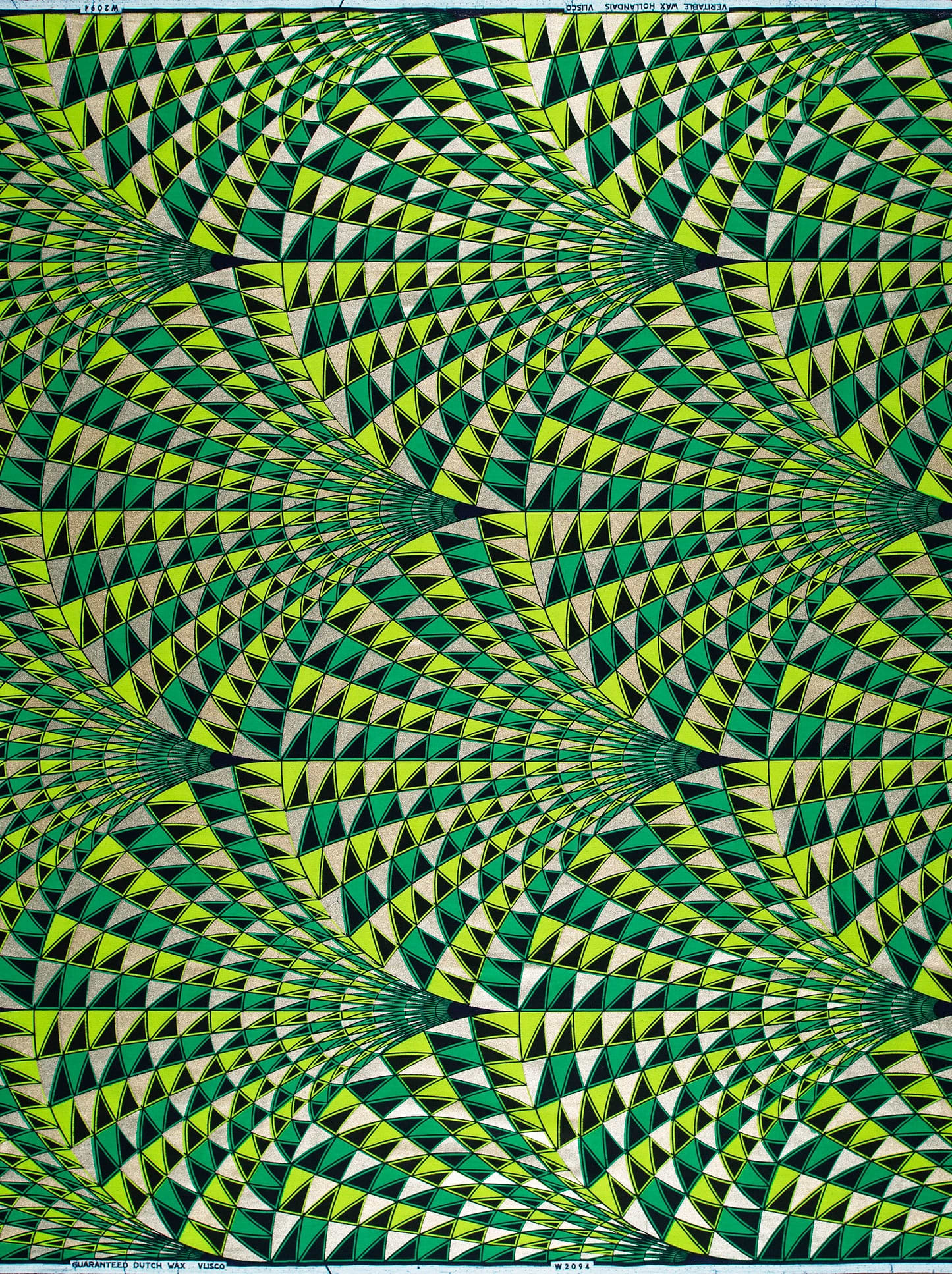 Vibrant green lime geometric patterned wax hollandais vlw2094.026