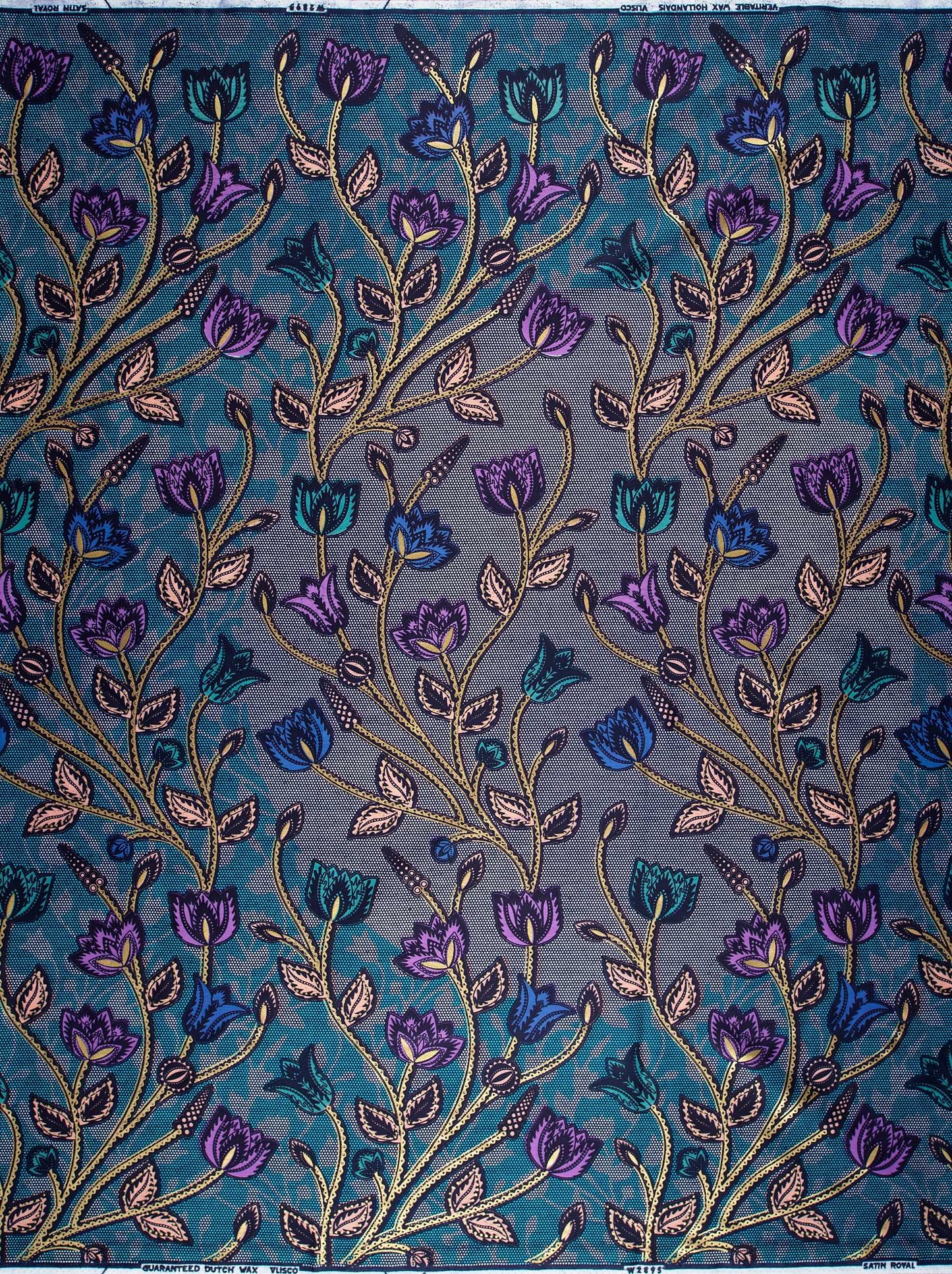 Satin Royal | VLW2895.010 | Gold Embellished