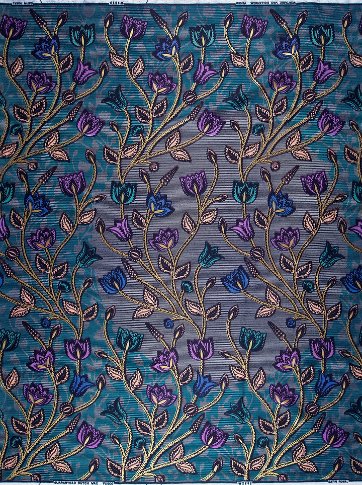 Satin Royal | VLW2895.010 | Gold Embellished