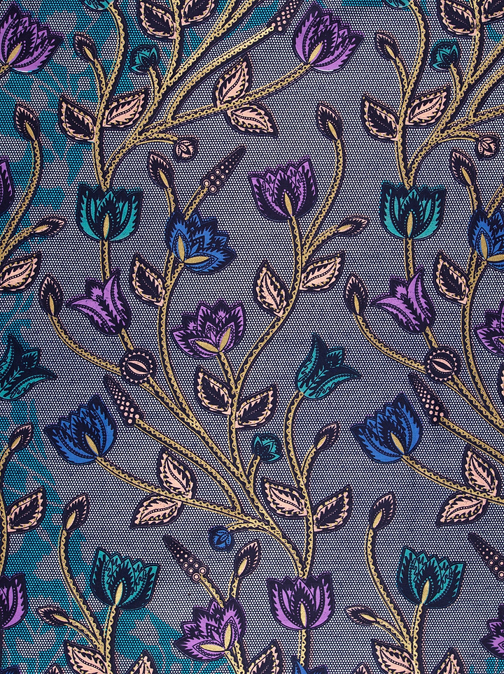 Satin Royal | VLW2895.010 | Gold Embellished