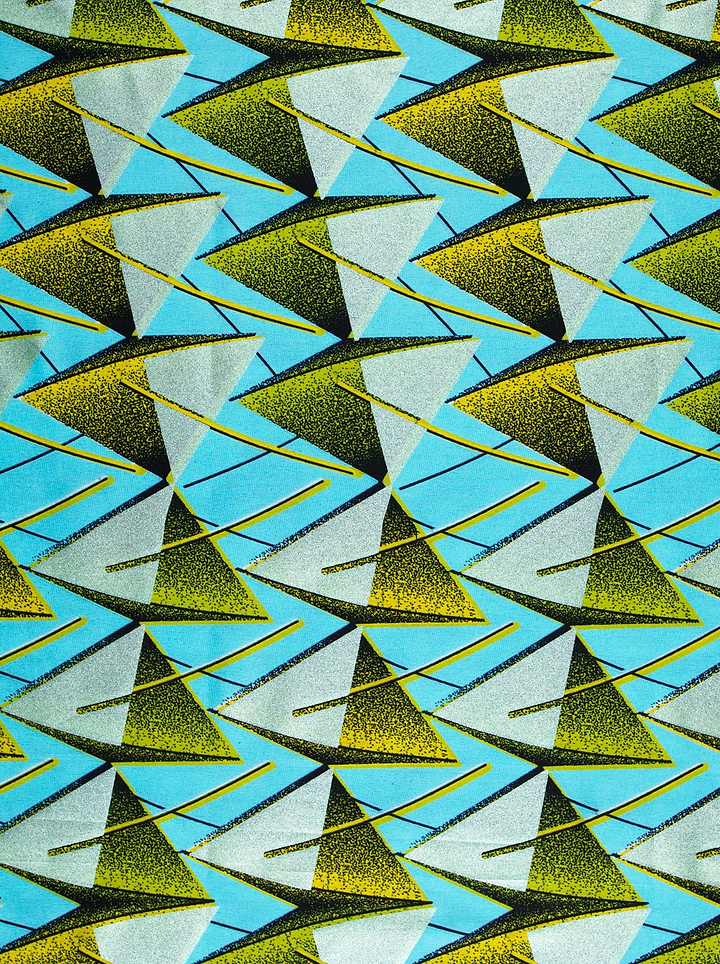 Wax Hollandais | VLW4168.020 | Pastel Green Embellished