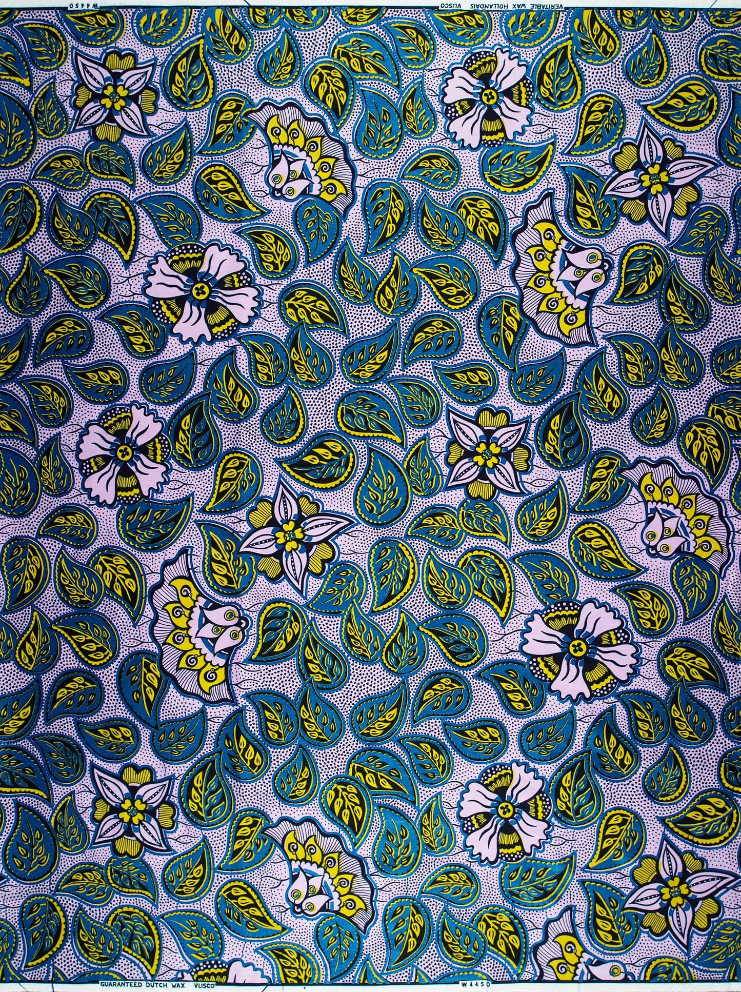 Vibrant african print fabric bold wax hollandais vlw4450.017
