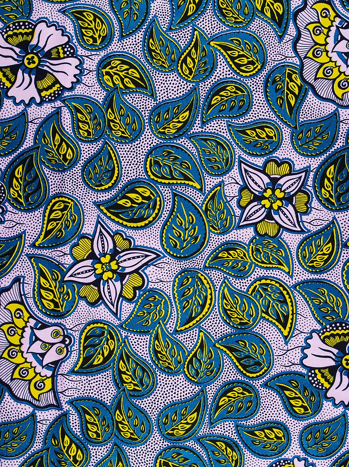 Vibrant african print fabric bold wax hollandais vlw4450.017