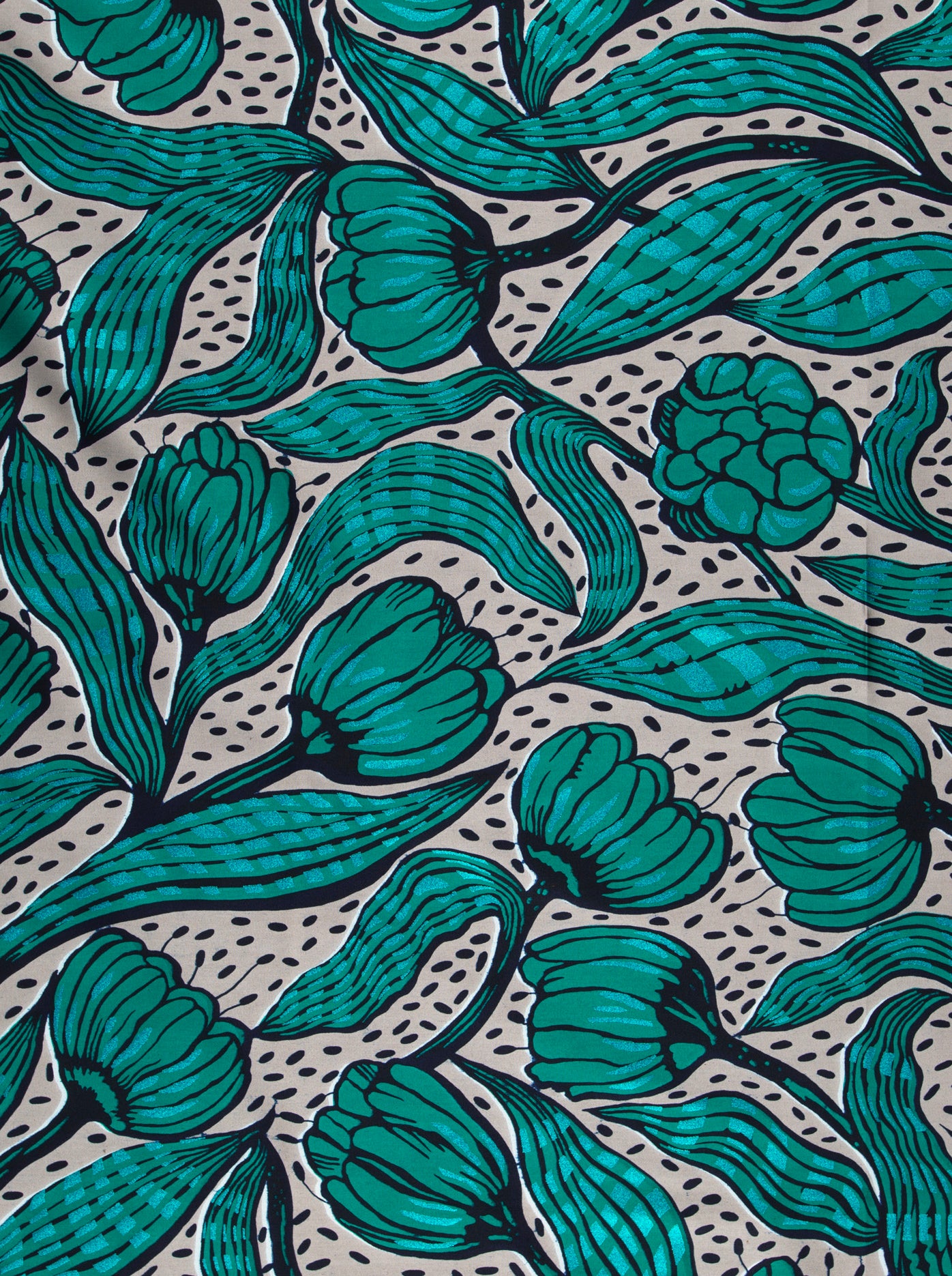 Wax Hollandais | VLW4735.007 | Orné de Bleu