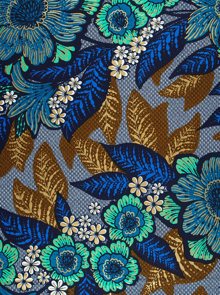 Satin Royal | VLW4754.005 | Gold Embellished
