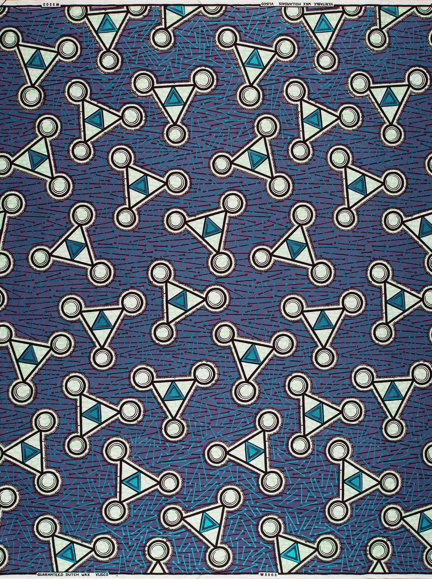 Wax Hollandais | VLW5502.006 | Blue Embellished