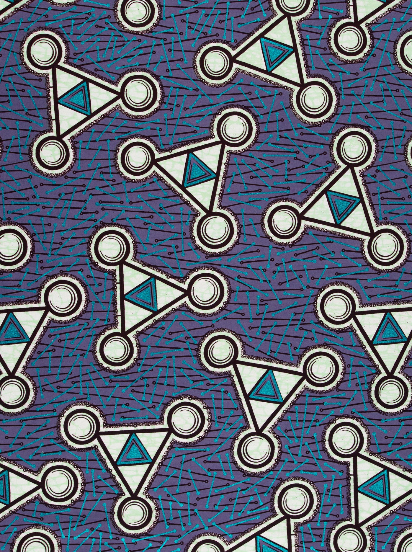 Wax Hollandais | VLW5502.006 | Blue Embellished