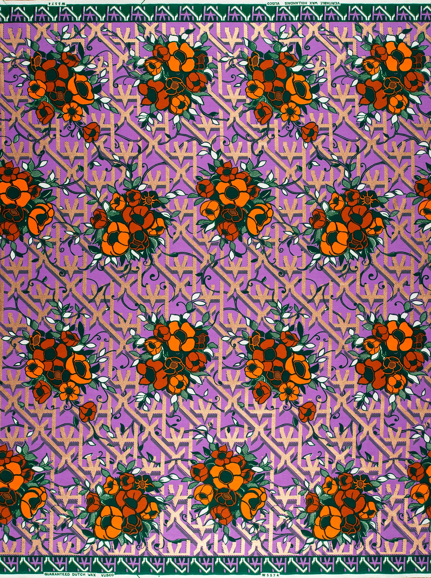 Wax Hollandais | VLW5574.006 | Orné de Cuivre Clair