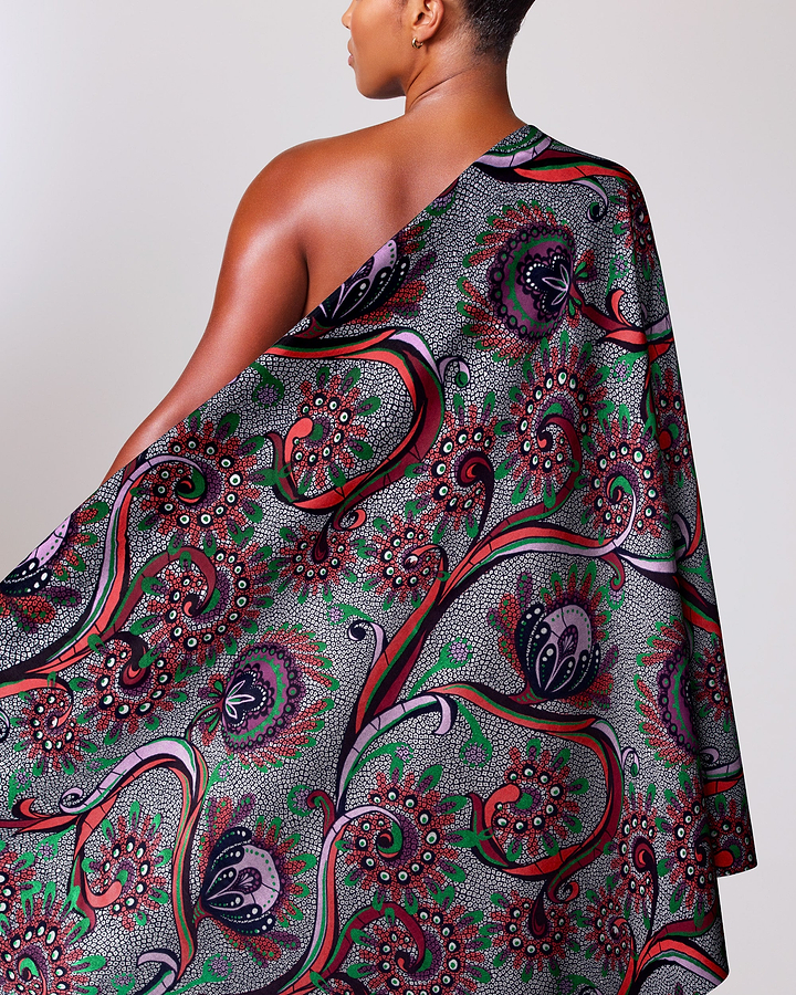 Satin Royal | VLW7064.004 | Emerald Green Embellished