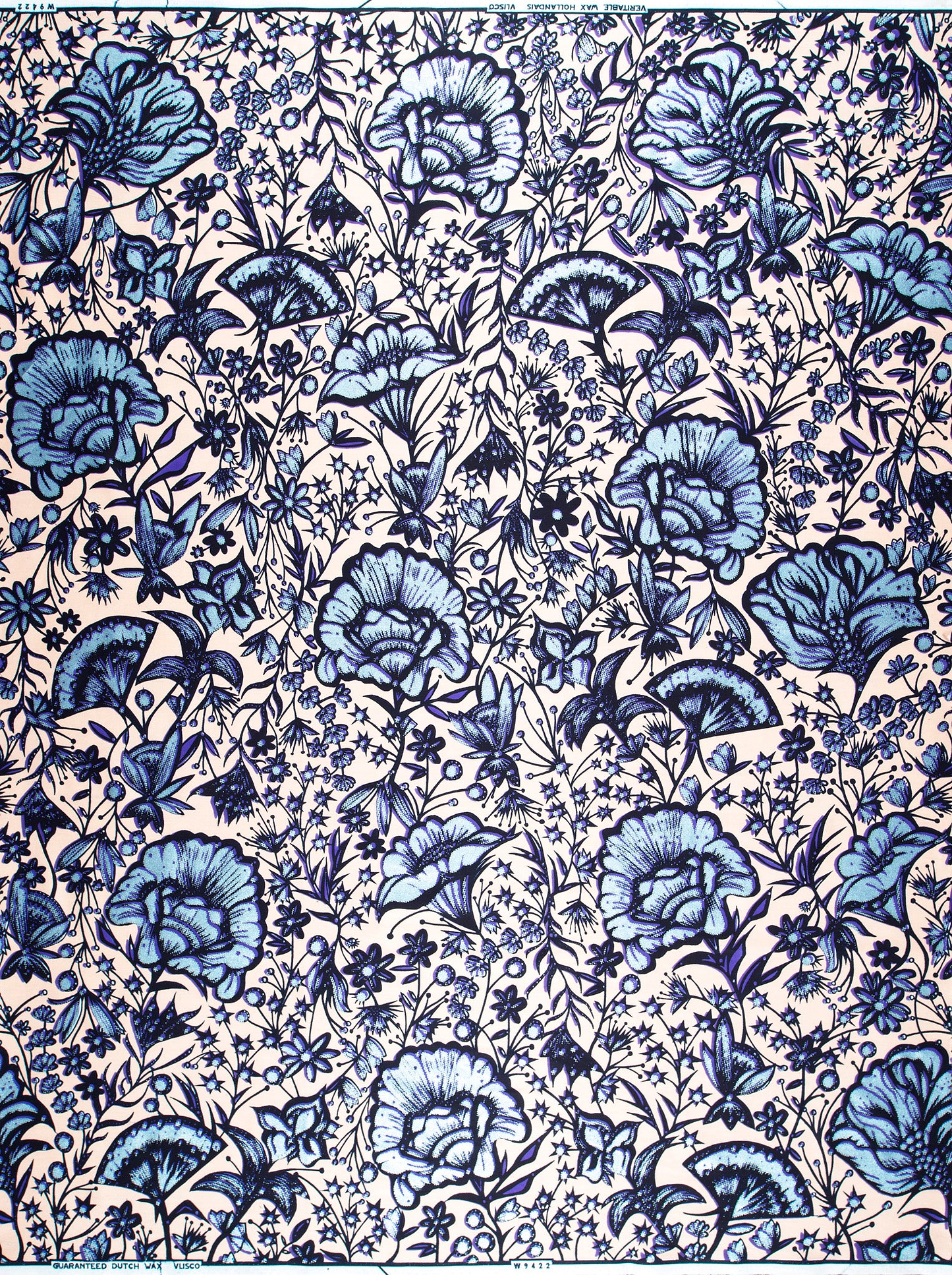 Wax Hollandais | VLW9422.019 | Pastel Blue Embellished