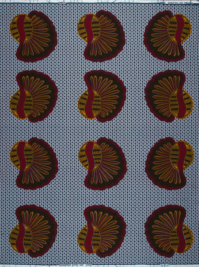 Wax Hollandais | VL00012.201 | Bunch of Bananas, Helmet, Kimba, Shell