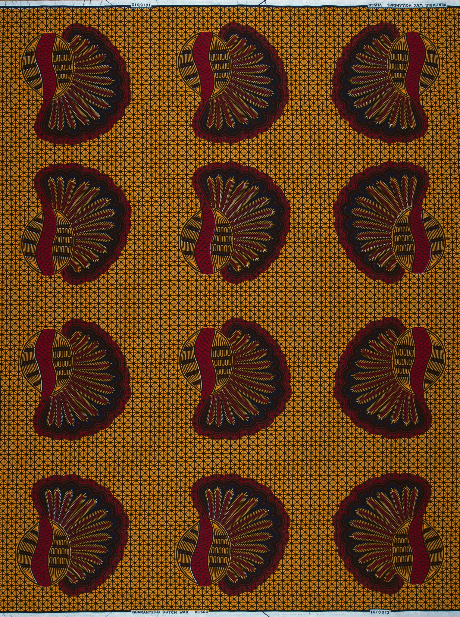 Wax Hollandais | VL00012.205 | Régime de bananes, Casque, Kimba, Coquillage