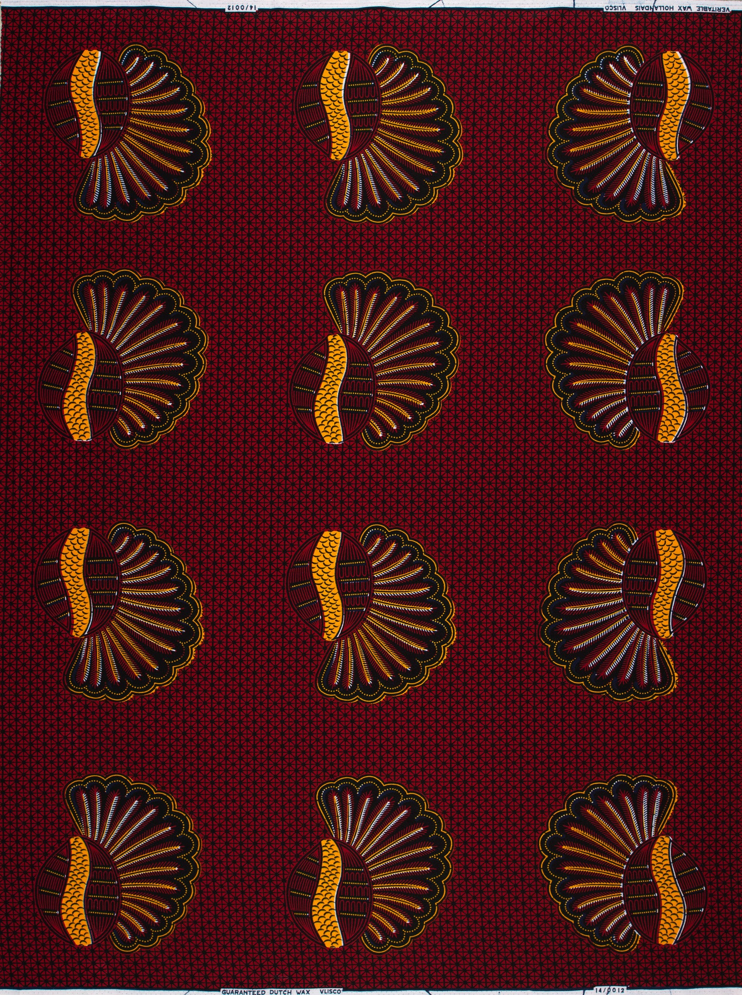 Wax Hollandais | VL00012.219 | Régime de bananes, Casque, Kimba, Coquillage