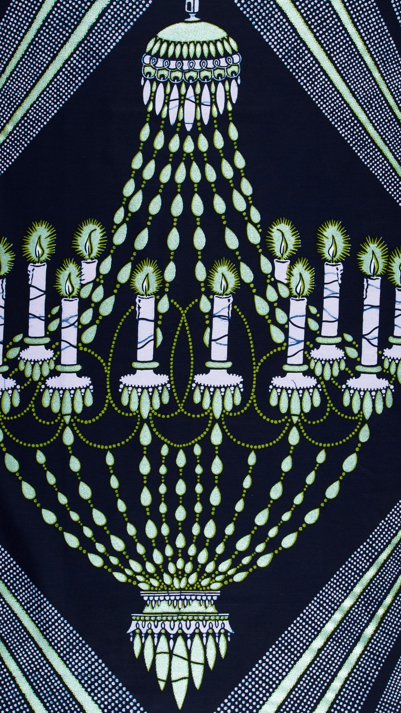 Wax Hollandais | VL00927.100 | Pastel Green Embellished