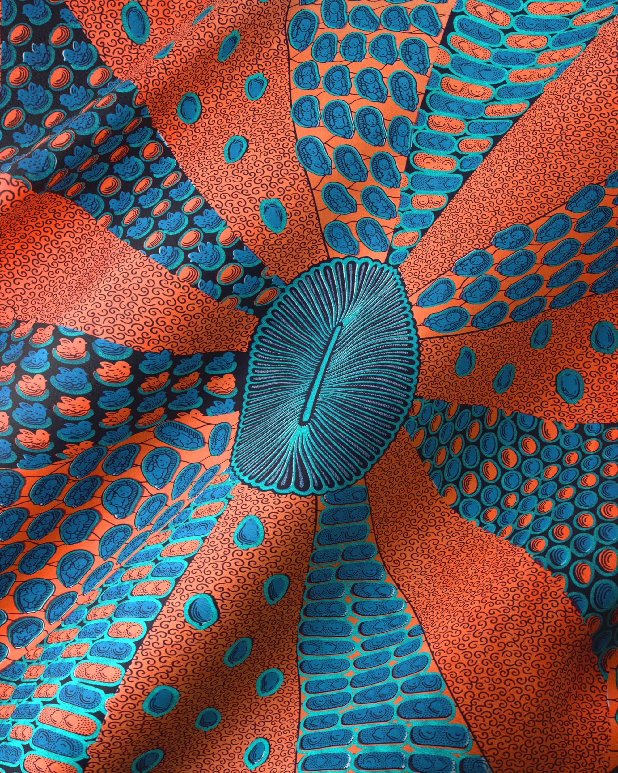 Wax Hollandais | VL00963.159 | Blue Embellished – Vlisco