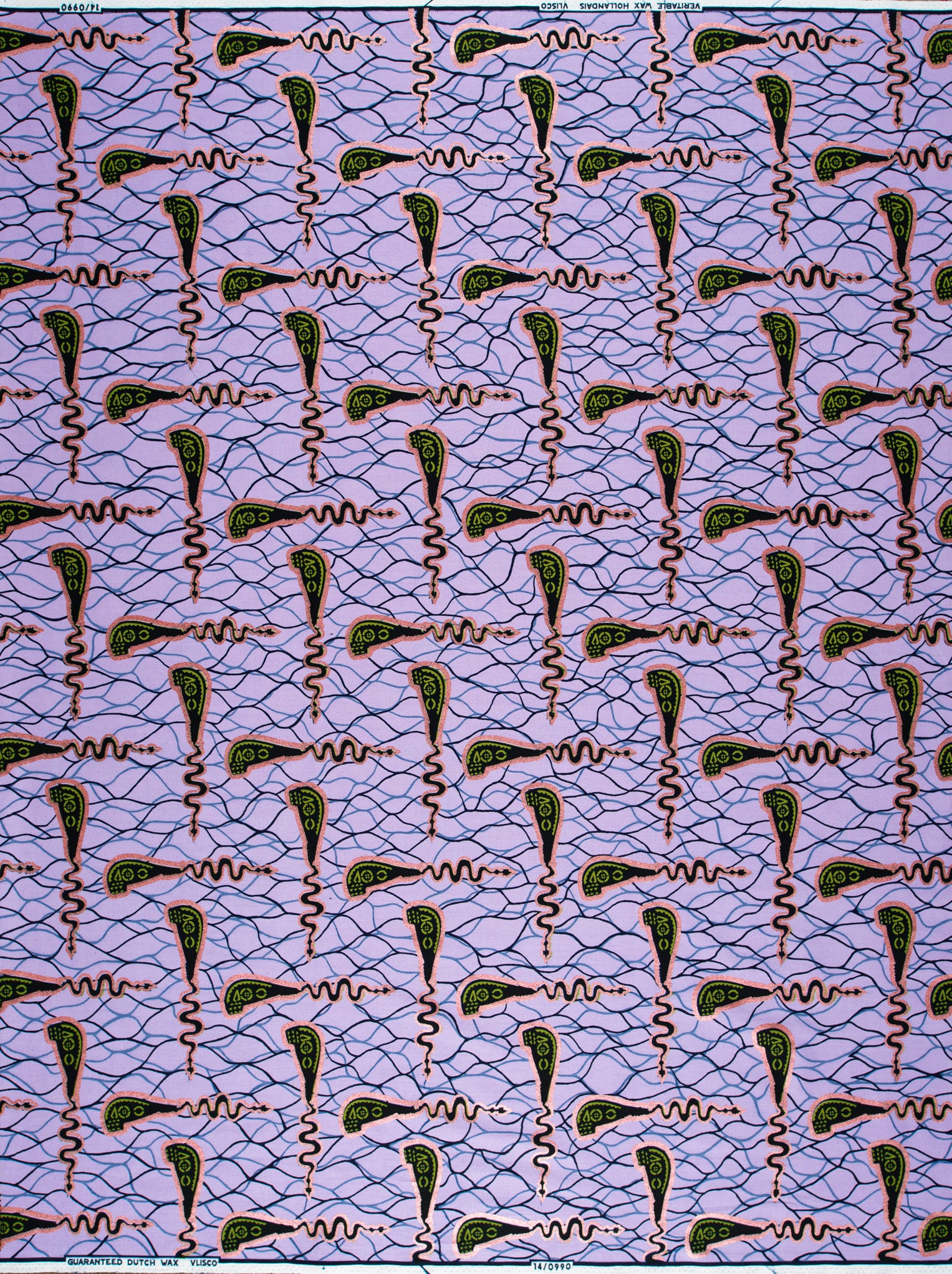 Wax Hollandais | VL00990.090 | Orné de Rose Clair