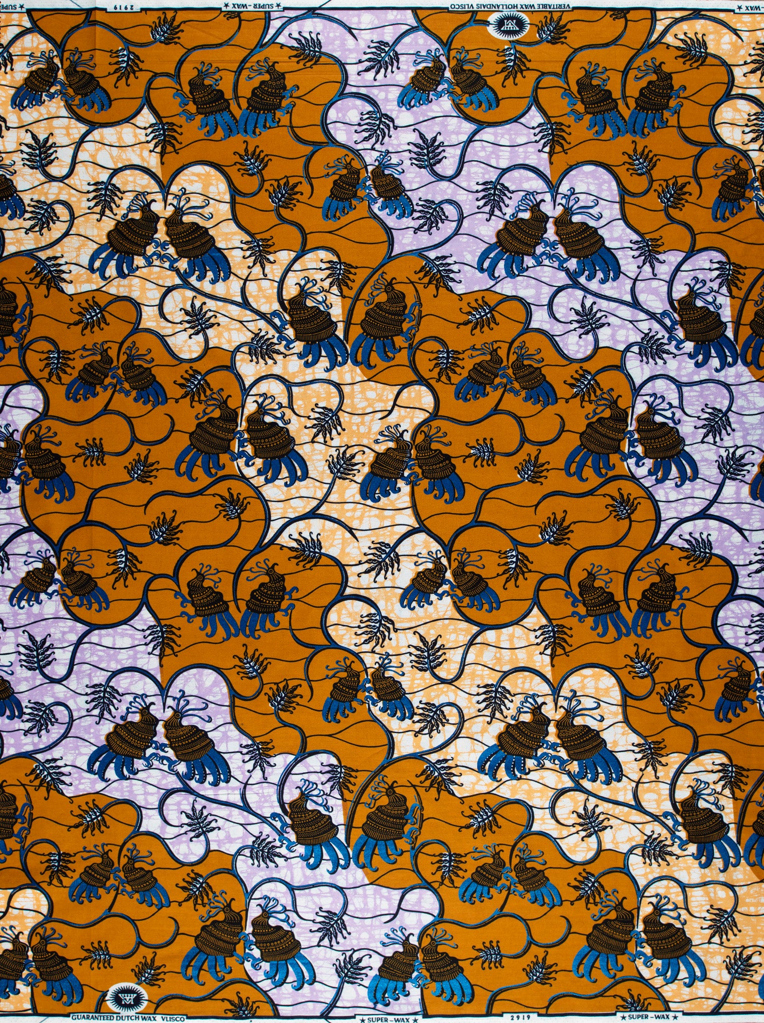 Super-Wax | VL02919.110 | Royal Blue Embellished – Vlisco