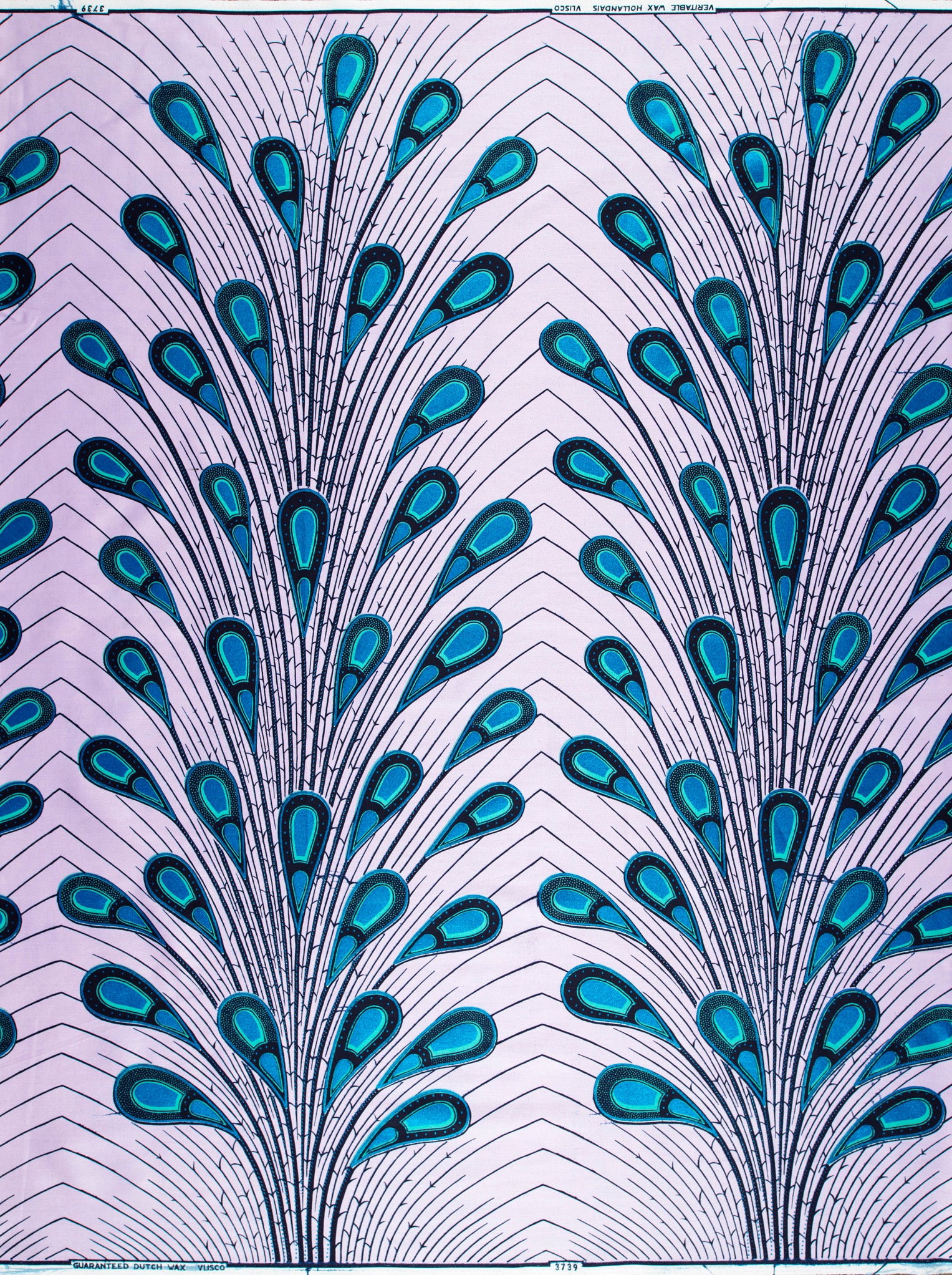 Wax Hollandais | VL03739.143 | Orné de Bleu Royal