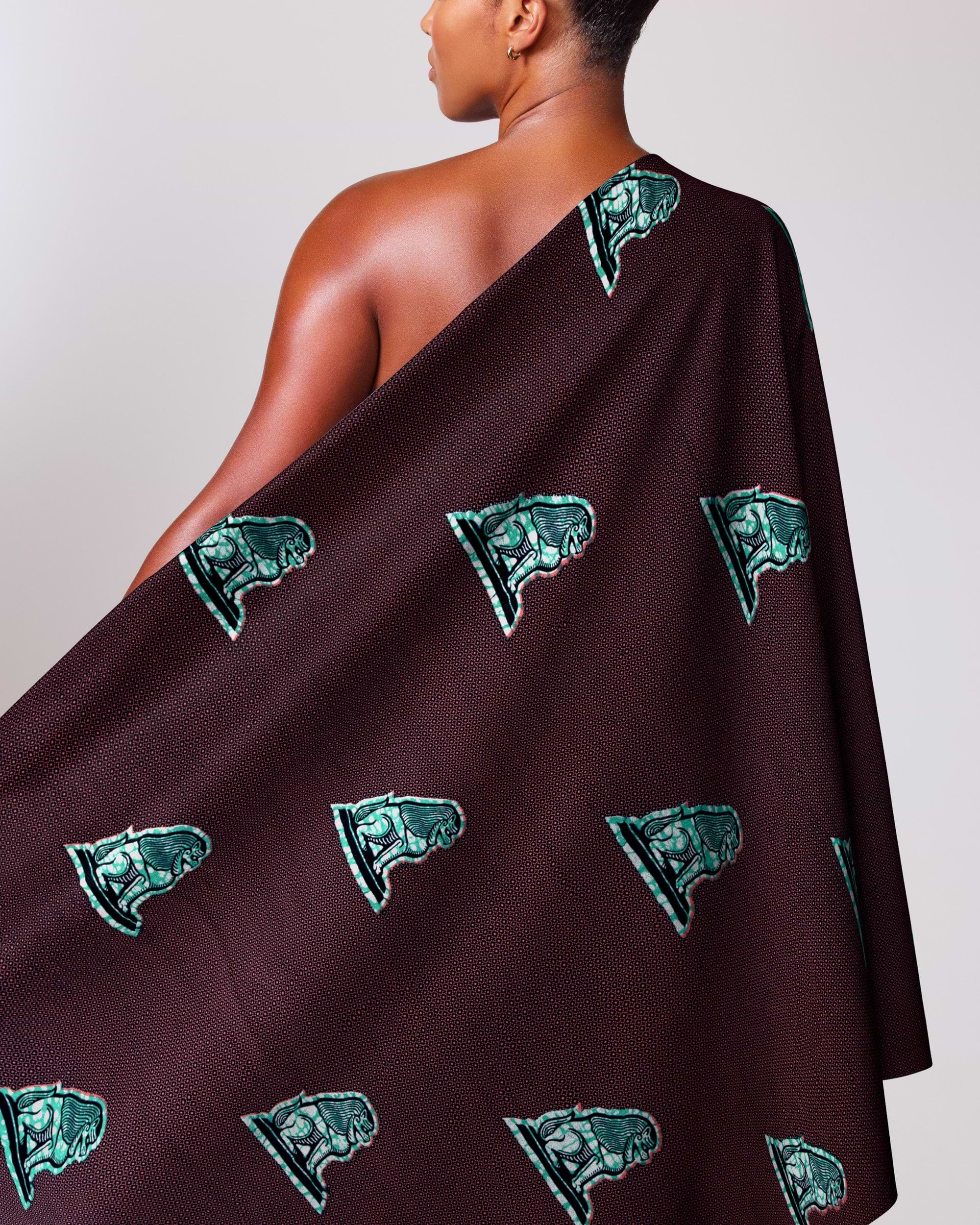 Wax Hollandais | VL08863.084 | Je suis assis à ma Porte, Lion de Juda, Tête de Lion, La Force