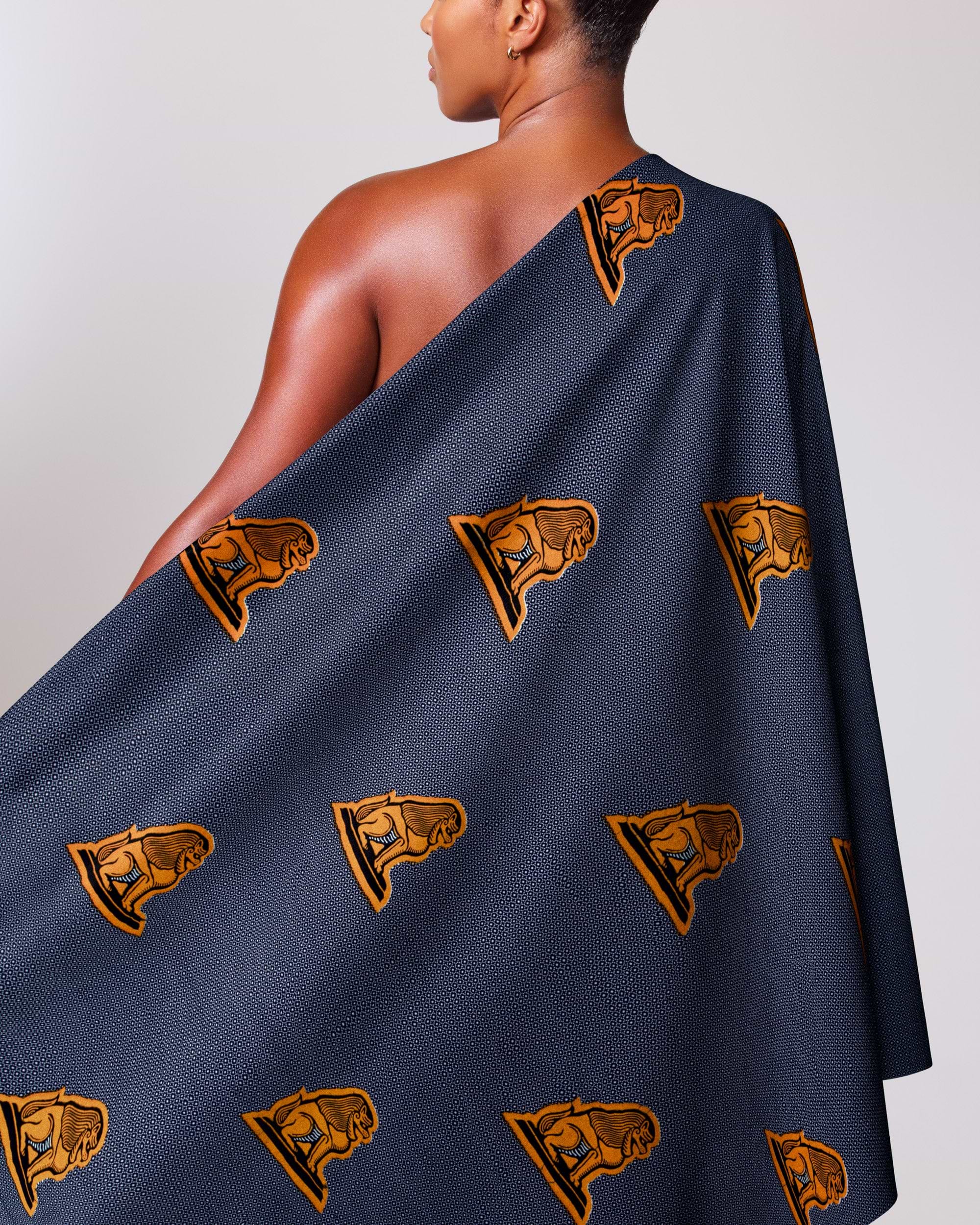 Wax Hollandais | VL08863.085 | Je suis assis à ma Porte, Lion de Juda, Tête de Lion, La Force