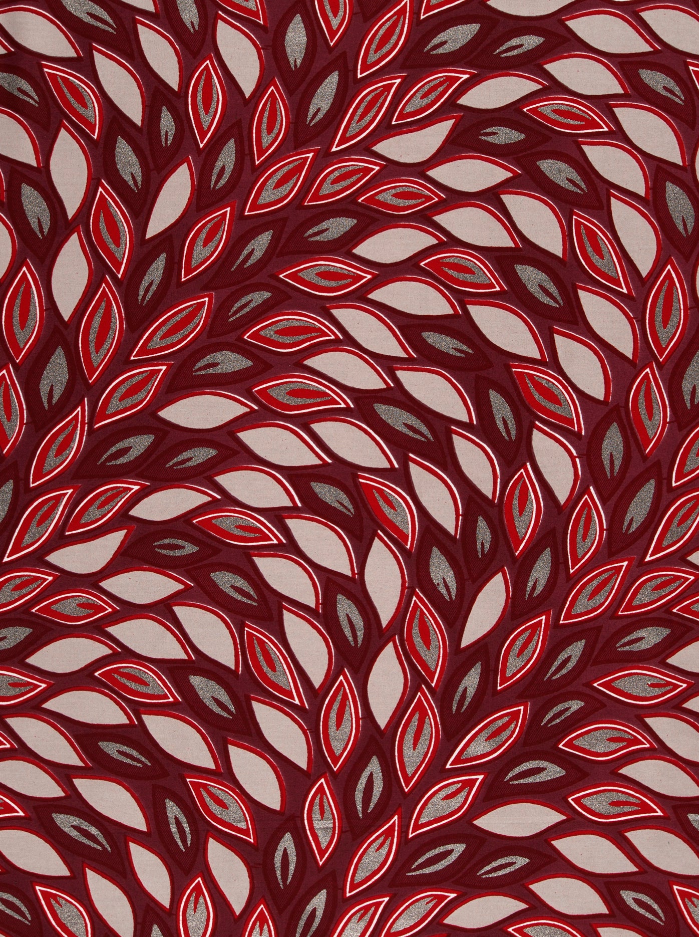 Rich burgundy fabric adorned pattern wax hollandais vl80022.007