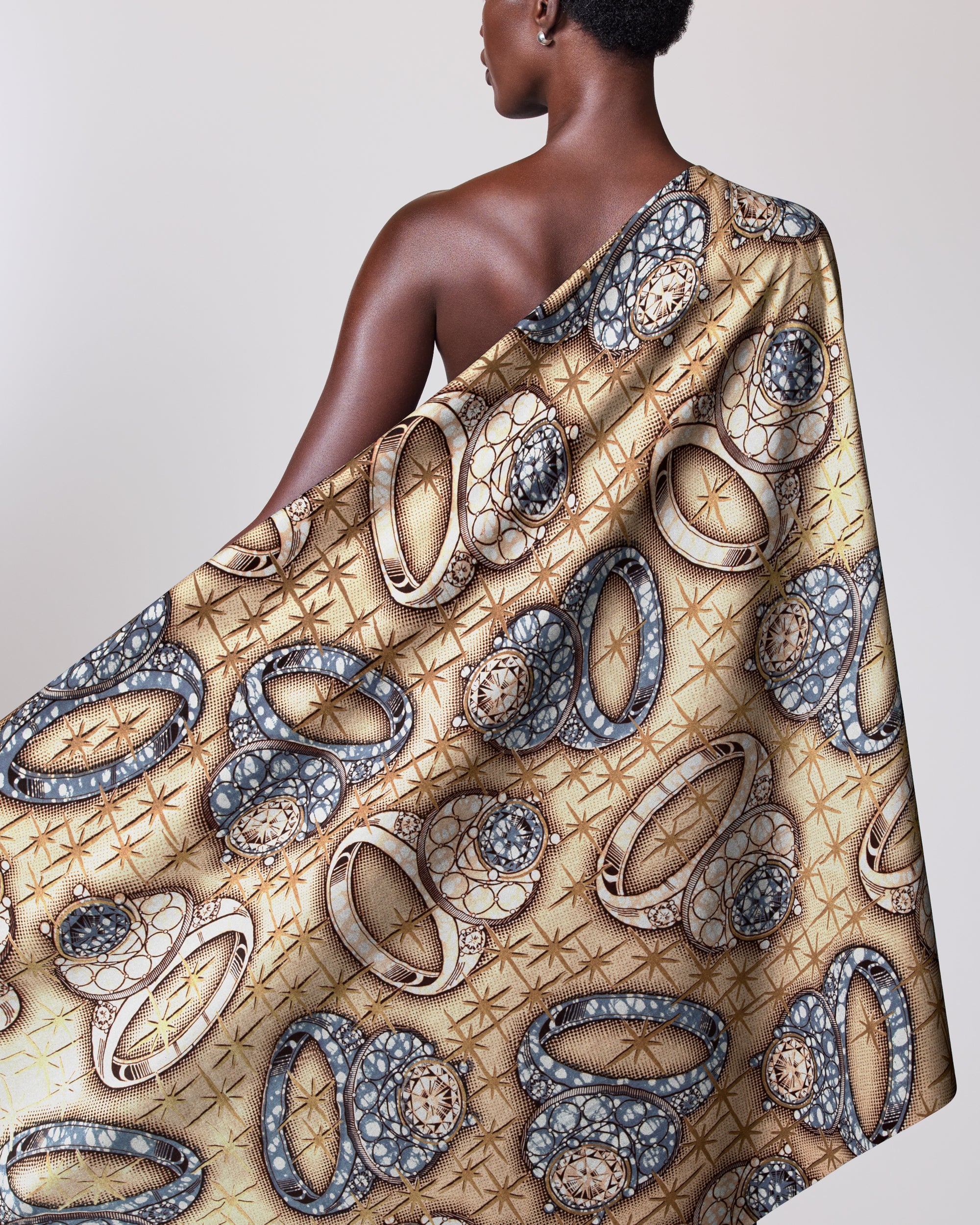 シラス Super-Wax | VLA2257.073 | Gold Embellished – Vlisco