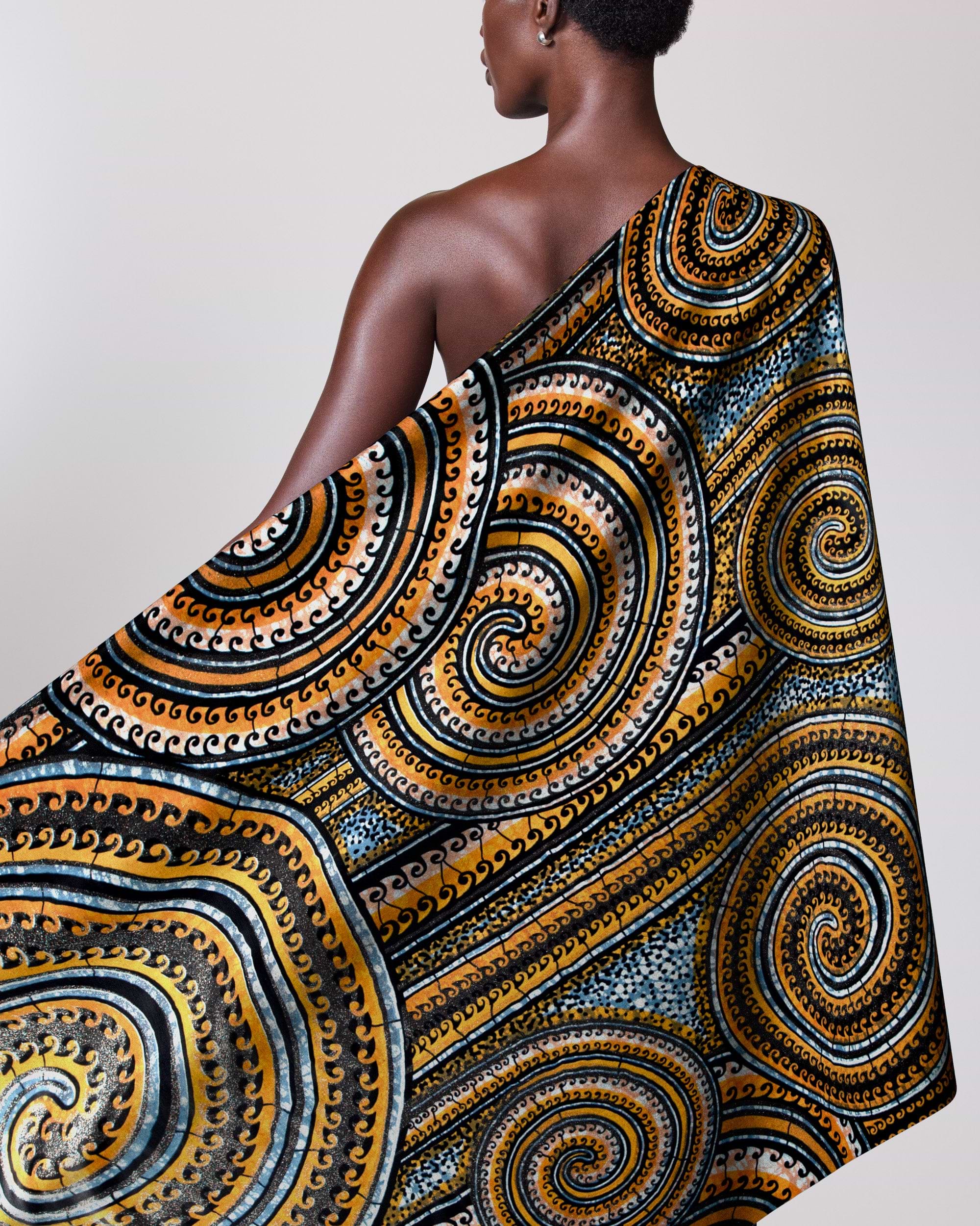 Grand Super-Wax | VLS0388.006 | Blue-Copper Shine Embellished – Vlisco