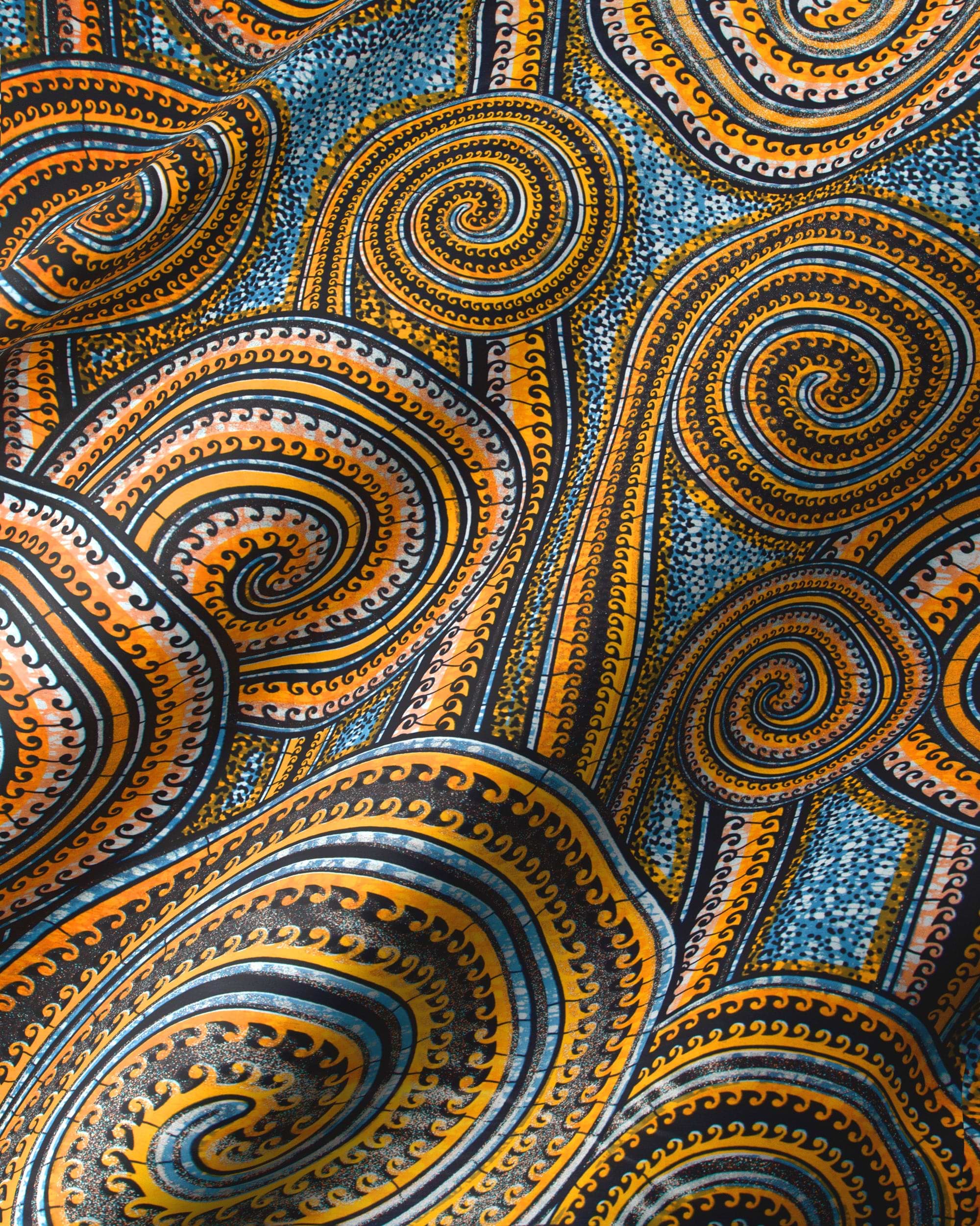 Grand Super-Wax | VLS0388.006 | Blue-Copper Shine Embellished – Vlisco