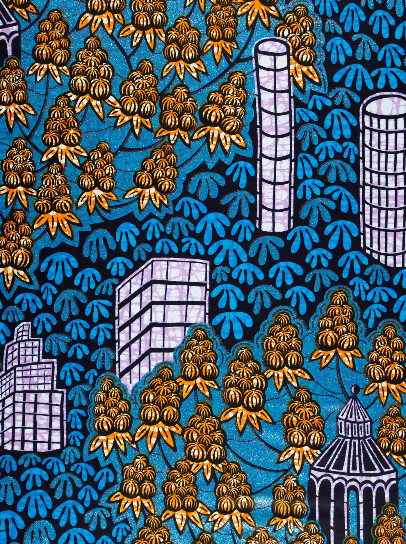 Grand Super-Wax | VLS0448.006 | Orné de Bleu-Cuivre Pailleté