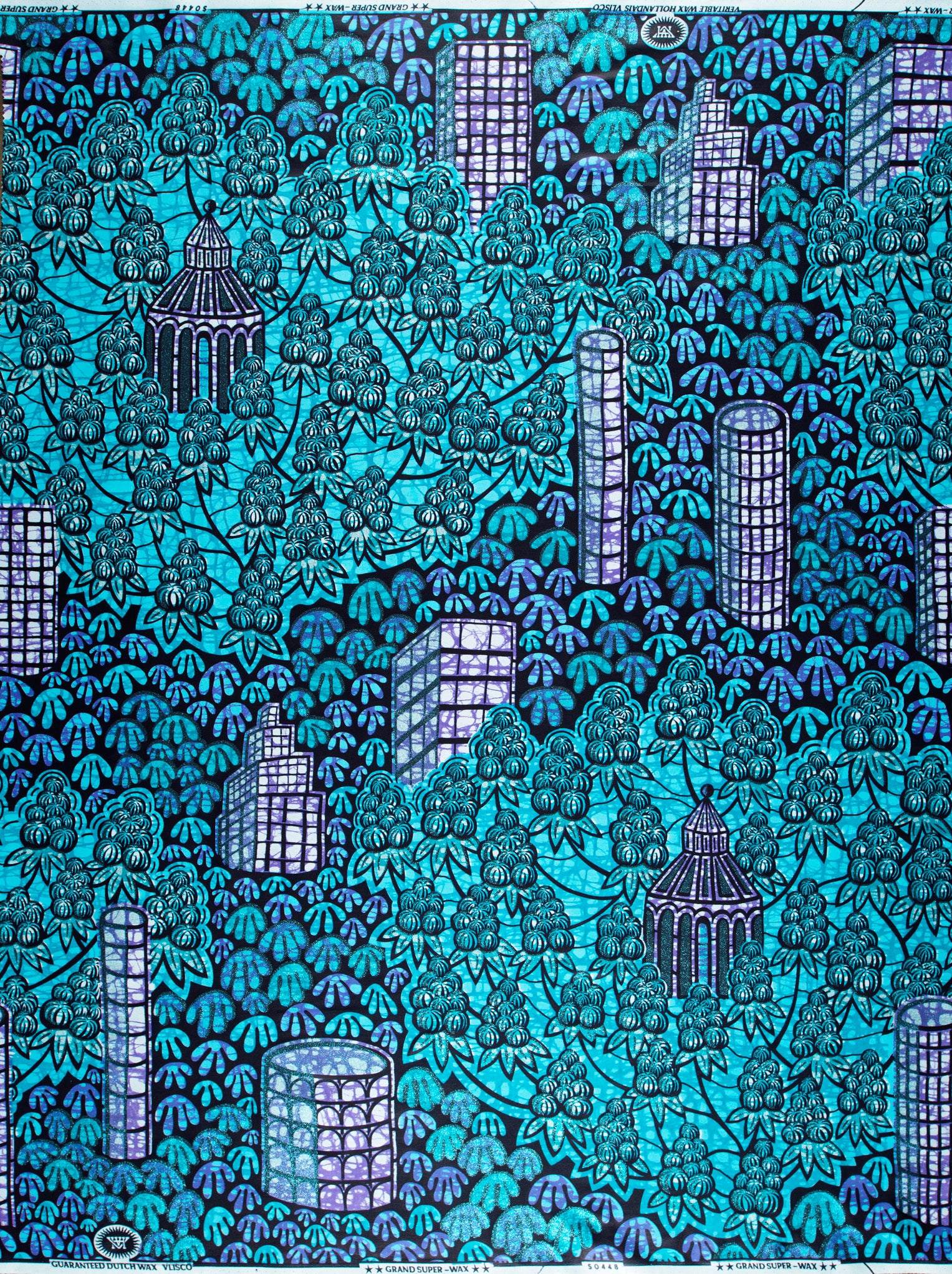 Grand Super-Wax | VLS0448.010 | Orné de Bleu Clair Pailleté