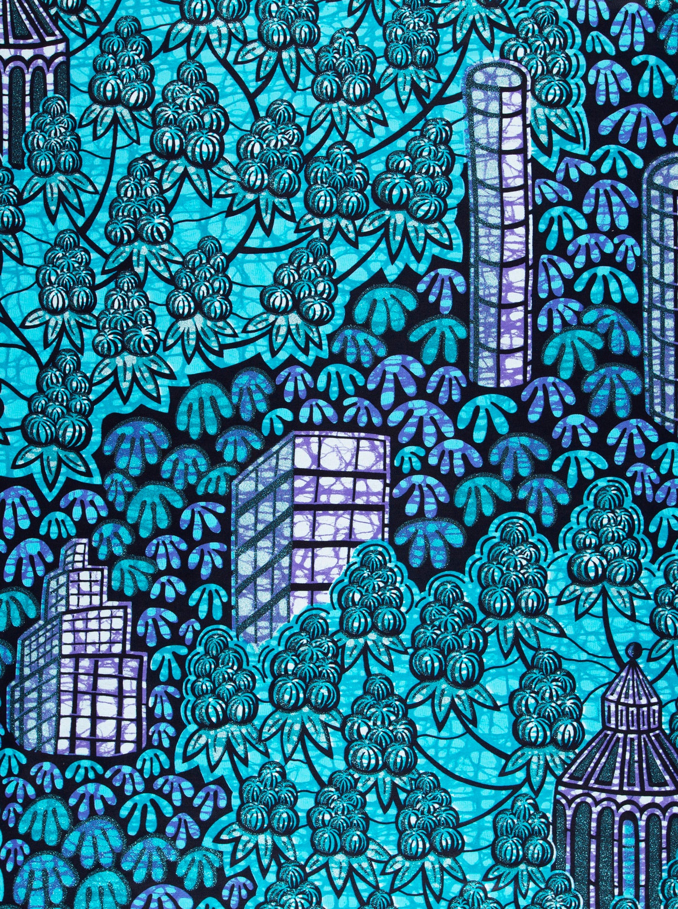 Grand Super-Wax | VLS0448.010 | Orné de Bleu Clair Pailleté