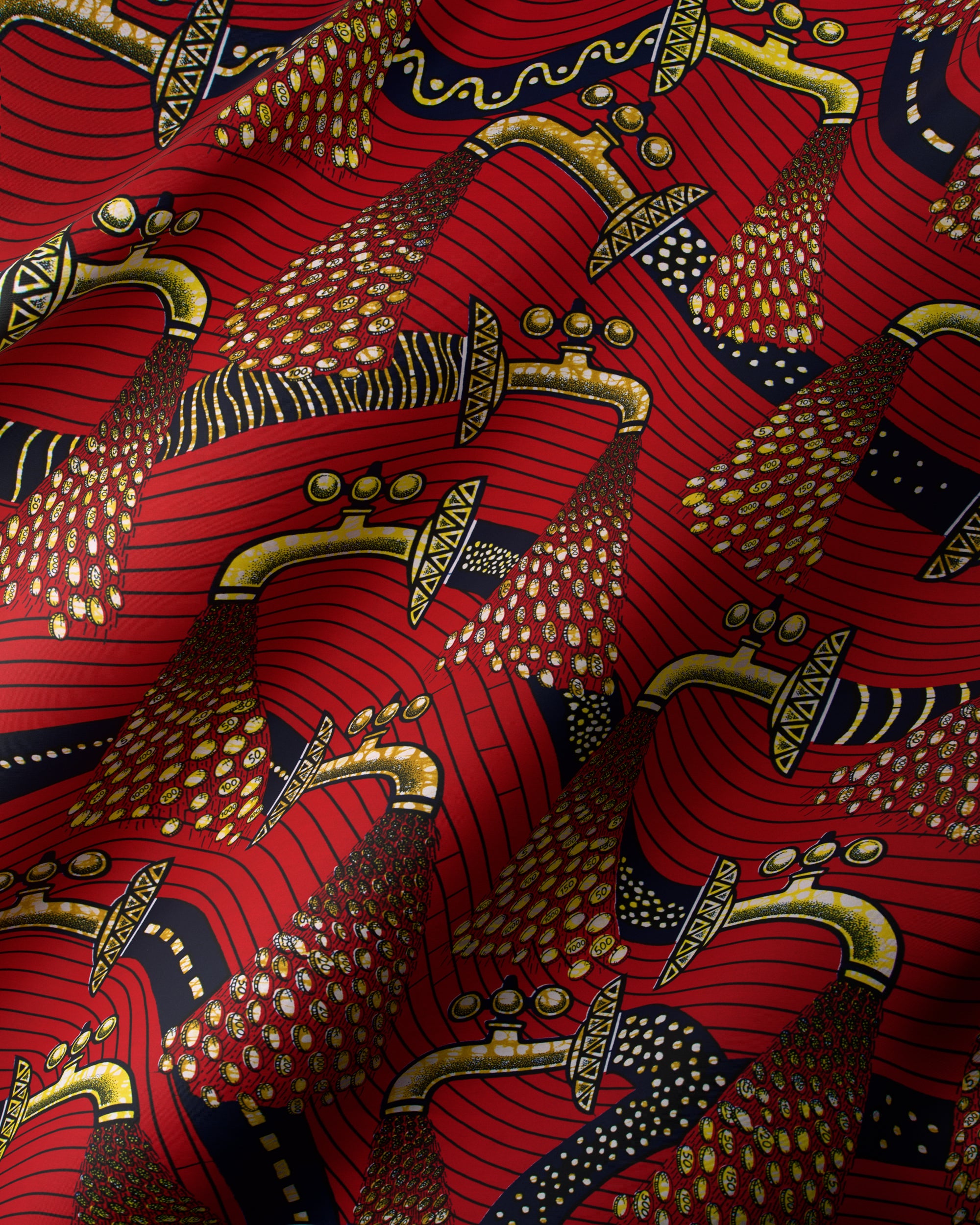 Super-wax | Vls3071.016 | Money Tap | Vlisco